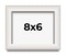 Photo Size Shadow Box 1.5" Depth Silver Picture Frame - UV Acrylic, Backing, Hanging Hardware
